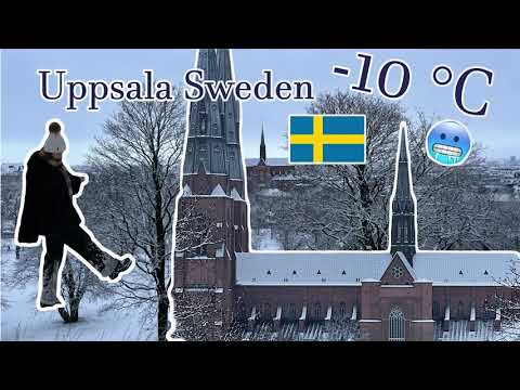 Walking around Uppsala Castle - Winter in Sweden