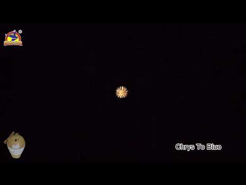 3 inch Chrys To Blue Display Shells Fireworks#fyp #handmadefireworks