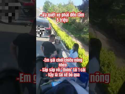 Tài xế chấp nhận tự sửa xe