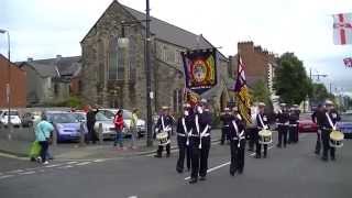 Rising Sons Of The Valley FB @ South Belfast Young Conquerors FB Parade 2014