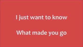 What Made You Go by Getiey (Lyrics)