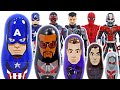 Marvel Captain America Spider Man Ant Man Transform Into Nesting Dolls DuDuPopTOY