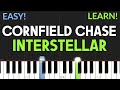 Cornfield Chase (Interstellar) - Hans Zimmer | EASY Piano Tutorial