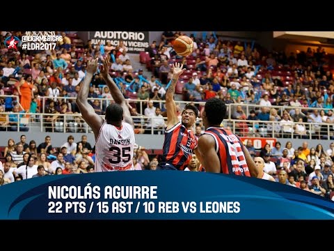 Nicolás Aguirre 22 PTS/15 AST/10 REB vs Leones - Semifinal #2 - DIRECTV Liga de las Americas 2017