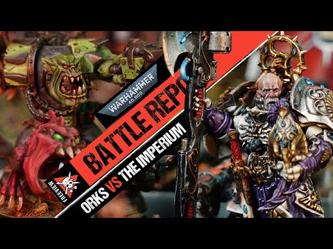 **3,000 POINTS!** Giant Ork Waaaagh! vs Custodes & Astra Militarum | Warhammer 40k Battle Report