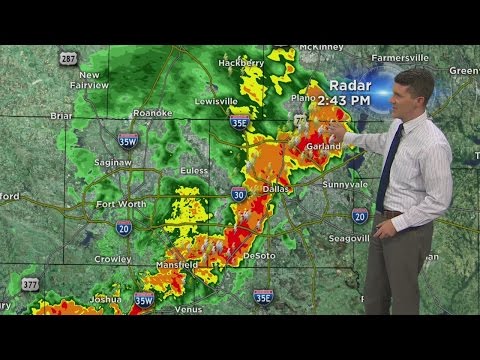 Metroplex Storm Moving Through Dallas And South of Fort Worth