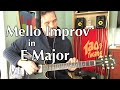 Mellow Rock Improvisation in E  // Intermediate Level Guitar Lesson // With Practice Loop