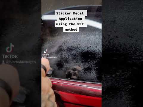 Sticker Decal Application Using The WET method. Easy.