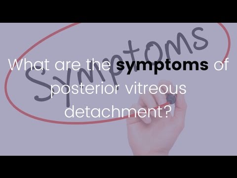 What are the symptoms of Posterior Vitreous Detachment