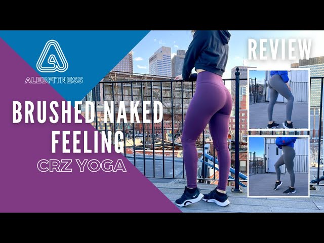 Vídeo relacionado con CRZ YOGA Mujer Naked Feeling Pantalones Cortos Deportivos Cintura Alta Yoga Ciclismo Fitness Mallas Cortas - 10cm El Polvo de los latidos del corazón 38
