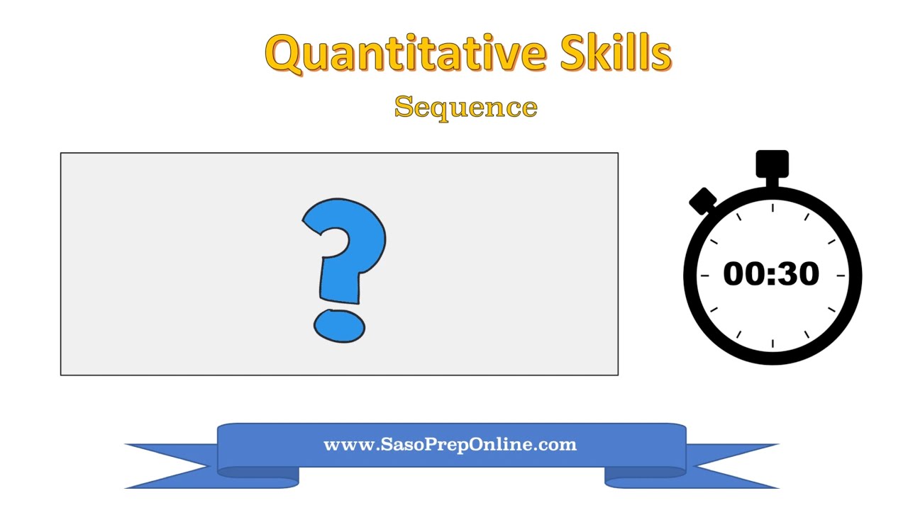 Quantitative Skills - Sequence
