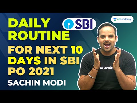 Daily Routine for Next 10 Days in SBI PO 2021 | Daily Routine of Toppers, Bank PO in First Attempt