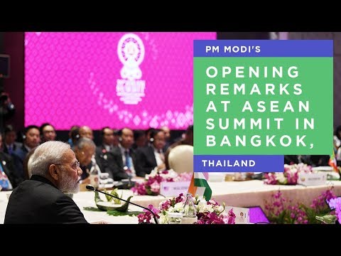 PM Modi's opening remarks at ASEAN Summit in Bangkok, Thailand