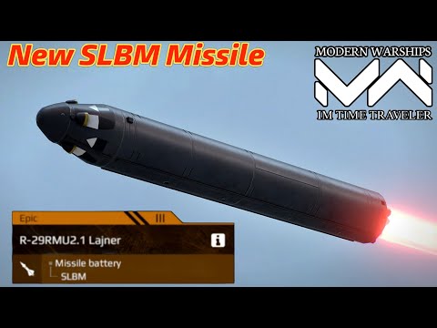 R-29RMU2.1 LAJNER ☢️ New SLBM Missile Review & Gameplay | Modern Warships 