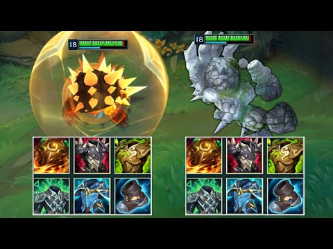 RAMMUS vs MALPHITE FULL BUILD FIGHTS & Best Moments!