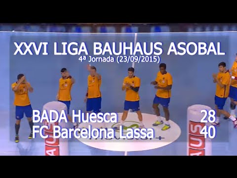 LIGA BAUHAUS ASOBAL J04 BADA Huesca - FC Barcelona Lassa 28 - 40
