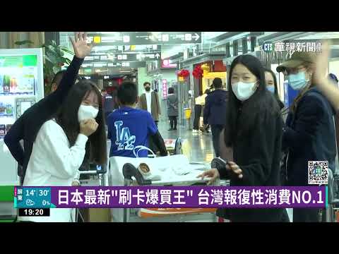 日本最新「刷卡爆買王」　台灣報復性消費NO.1