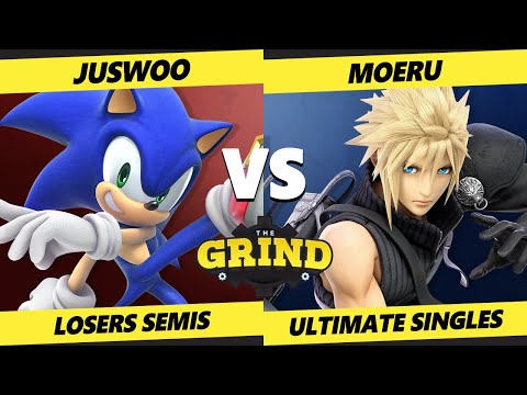 The Grind 301 LOSERS SEMIS - Juswoo (Sonic) Vs. Moeru ~ (Cloud, Pyra Mythra) Smash Ultimate - SSBU