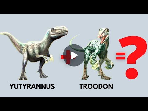 Yutyrannus + Troodon = ? | Hybrid Fight Eat Pet Angry Jurassic World The Game Full HD