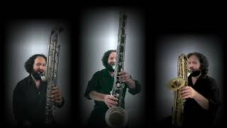 Mozart Divertimento I K.439b basset horn trio on contrabass clarinets