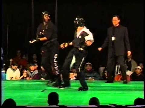 Jessie Wray vs Michael Pombeiro 1998 Charlie Lee Nationals Karate Tournament