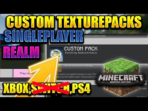 CUSTOM TEXTUREPACKS ON YOUR CONSOLE IN SINGLEPLAYER AND REALMS! 😱