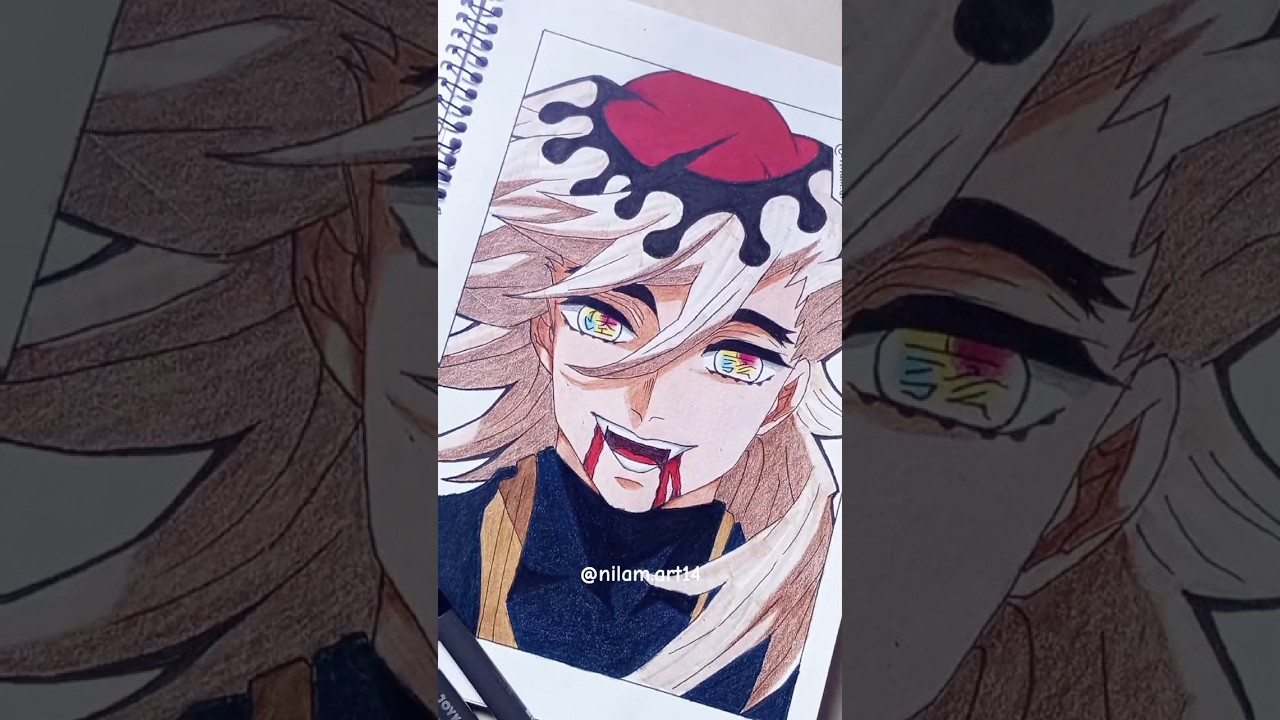 maaf cuma bisa coret coret😓🙏🏻 maklum pemula #art #anime #fyp #drawing #douma #beranda #fypシ #viral