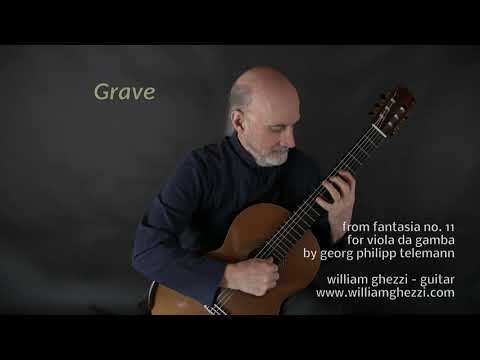 Fantasia no.11 Grave by G.P. Telemann - @WilliamGhezzi , Guitar