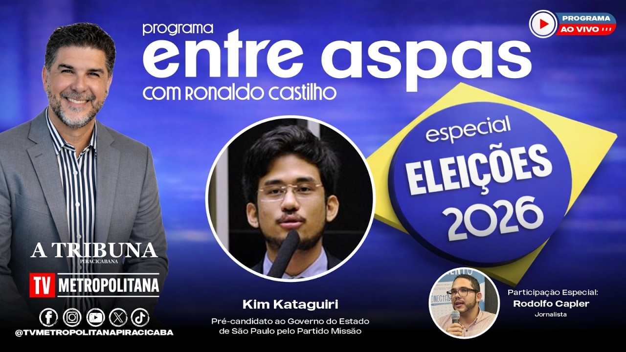 Eleições 2026, Ronaldo e Rodolfo entrevistam Kim Kataguiri, Pré-candidato ao Governo de São Paulo