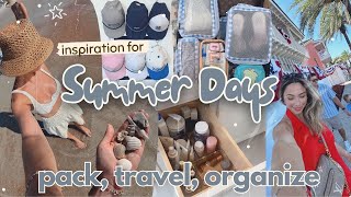 SUMMER DAYS IN THE LIFE 2025 ☀️🌴 | Packing for Vacation, Travel Ideas, Abbey Yung, Easy Organizing!