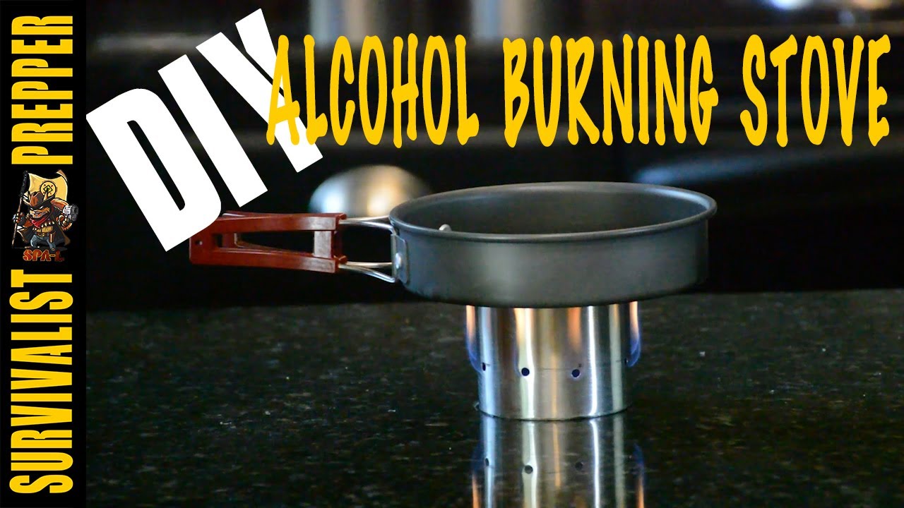 Hornillo de alcohol DIY con una botella de agua