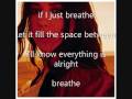 Breathe by Michelle Branch with Lyrics 