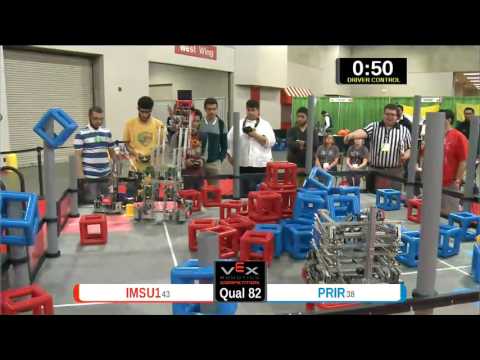 2015 VEXU Q82 - IMSU1 vs PRIR - 4 to 40-Division Div-VEX U-VEX Worlds 2015