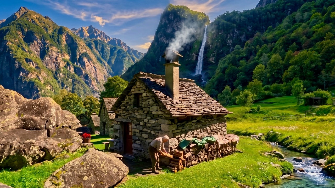 Switzerland’s Most Beautiful Off-Grid Village 🇨🇭 Foroglio | Fairytale Walking Tour