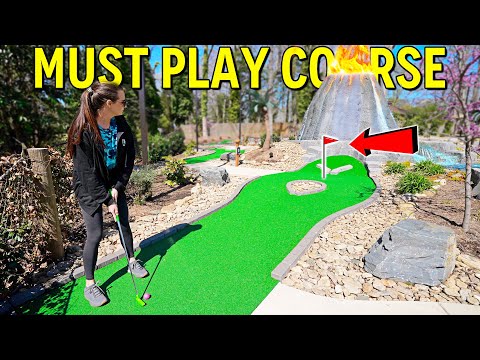 This Mini Golf Course Blew Us Away! - EPIC Design!