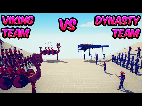 VIKING TEAM vs DYNASTY TEAM⚔️😱😱| TABS - Totally Accurate Battle Simulator