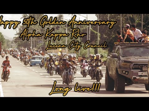 50th Golden Anniversary | Alpha kappa rho | Lucena city Council 🤟