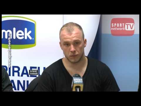 Konferencija posle utakmice HK Beograd - HK Korona