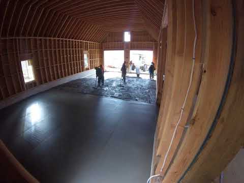Pouring our garage slab