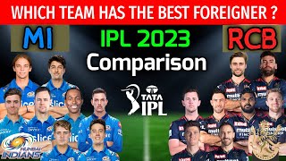 IPL 2023 | Mumbai vs Bangalore Foreign Players Comparison | MI vs RCB Overseas Players Comparison