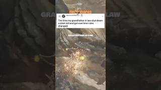 Download lagu The time my grandfather in law shut down a steel mill and got overtime rules changed #fyp #shorts mp3