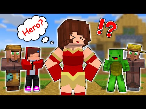 Maizen: JJ's sister becomes hero?! - Minecraft Animation JJ & Mikey
