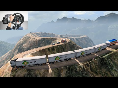 Road Train On Dangerous Mountain Road | Mega Transports | Euro truck simulator 2 | Volvo truck