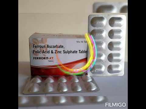 Ferrous ascorbate, folic acid & zinc sulphate tablets, alu a...