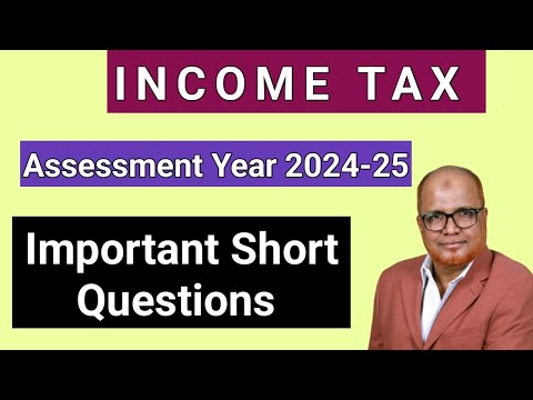 Income Tax AY 2024 25 Short Problems Solutions Part 2 Hasham Ali Khan