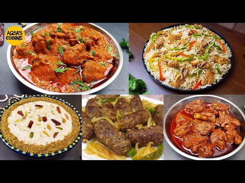 Complete Dawat Menu BUDGET FRIENDLY by Aqsa's Cuisine, Traditional Recipes, Kabab, Rogan Josh,Fajita
