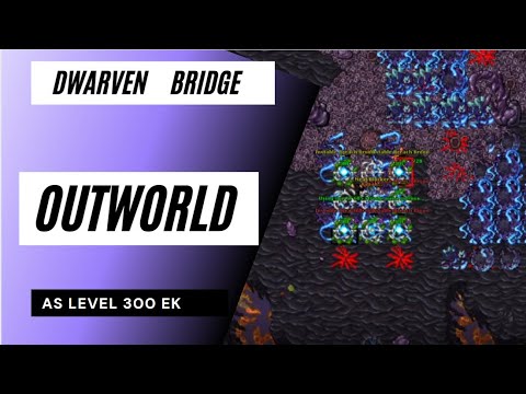 Tibia 2021 - EK Otherworld Kazordoon (Dwarf Bridge)  -  Knight 300. 1,2KK/H on 100% STAMINA.