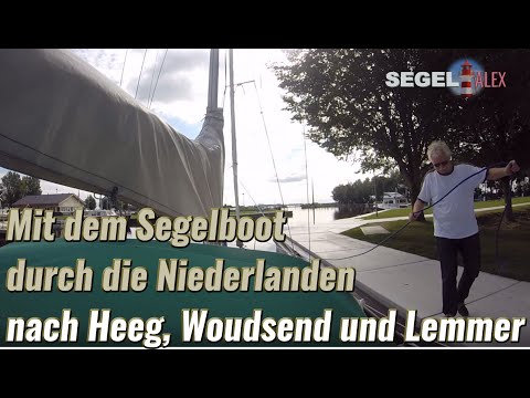 Mit dem Segelboot durch die Niederlanden von Stavoren nach Heeg, Woudsend und Lemmer