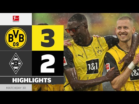 3 Goals in 8 Minutes! | BORUSSIA DORTMUND - BORUSSIA M'GLADBACH | Highlights | Matchday 30 - 2024/25