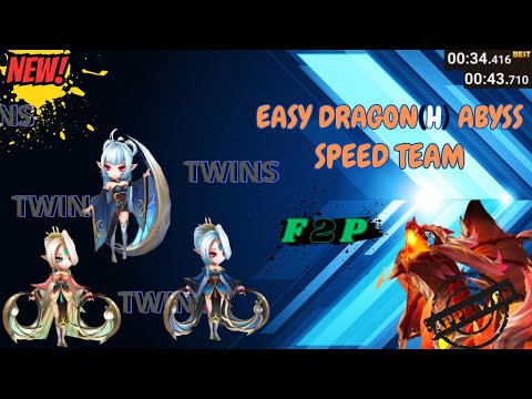 NOVO! DRAGON ABYSS HARD SPEED TEAM NO SUMMONERS WAR | HOW TO RUNE
